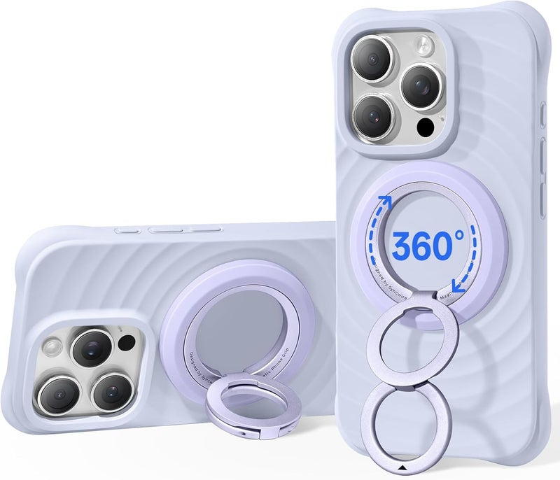 Syncwire for MagSafe Ring Phone Holder, 360° Rotation Magnetic Cell Phone Grip Dual-Sided Magnets Phone Ring Kickstand Compatible with iPhone 17 16 15 14 13 12 Pro Max MagSafe, Android, Samsung etc. - Image 1